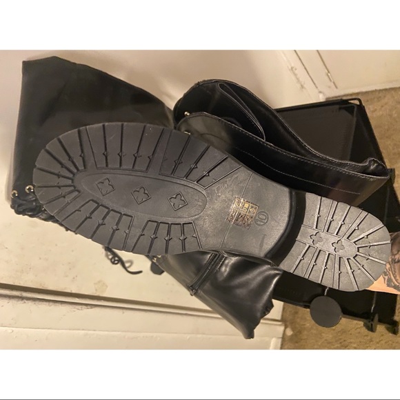 Over the Knee Boots Vegan Leather - W10 - NEW (Not in Stores) - Picture 12 of 15